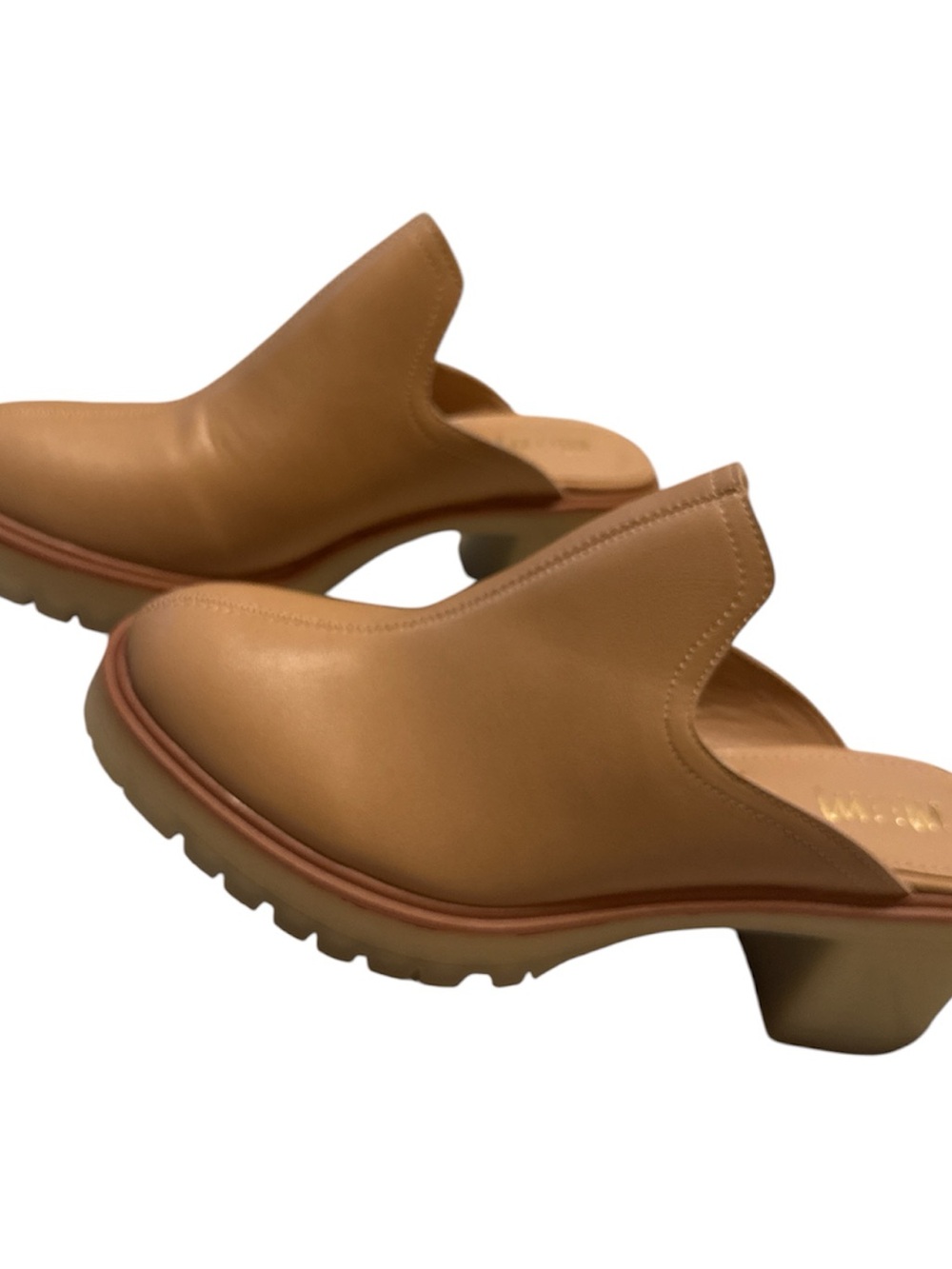 Women's Tan Leather Like Heel